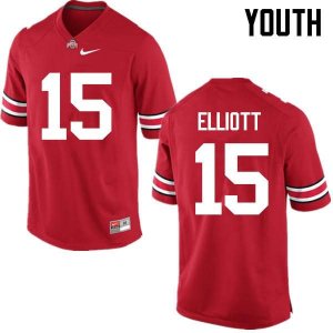 NCAA Ohio State Buckeyes Youth #15 Ezekiel Elliott Red Nike Football College Jersey LFL5145EY
